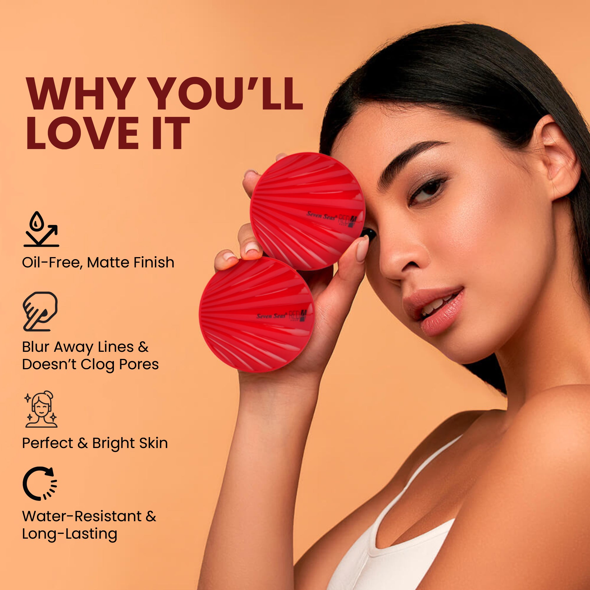 Soft Line Compact Powder | Lightweight Matte Oil Control Finish