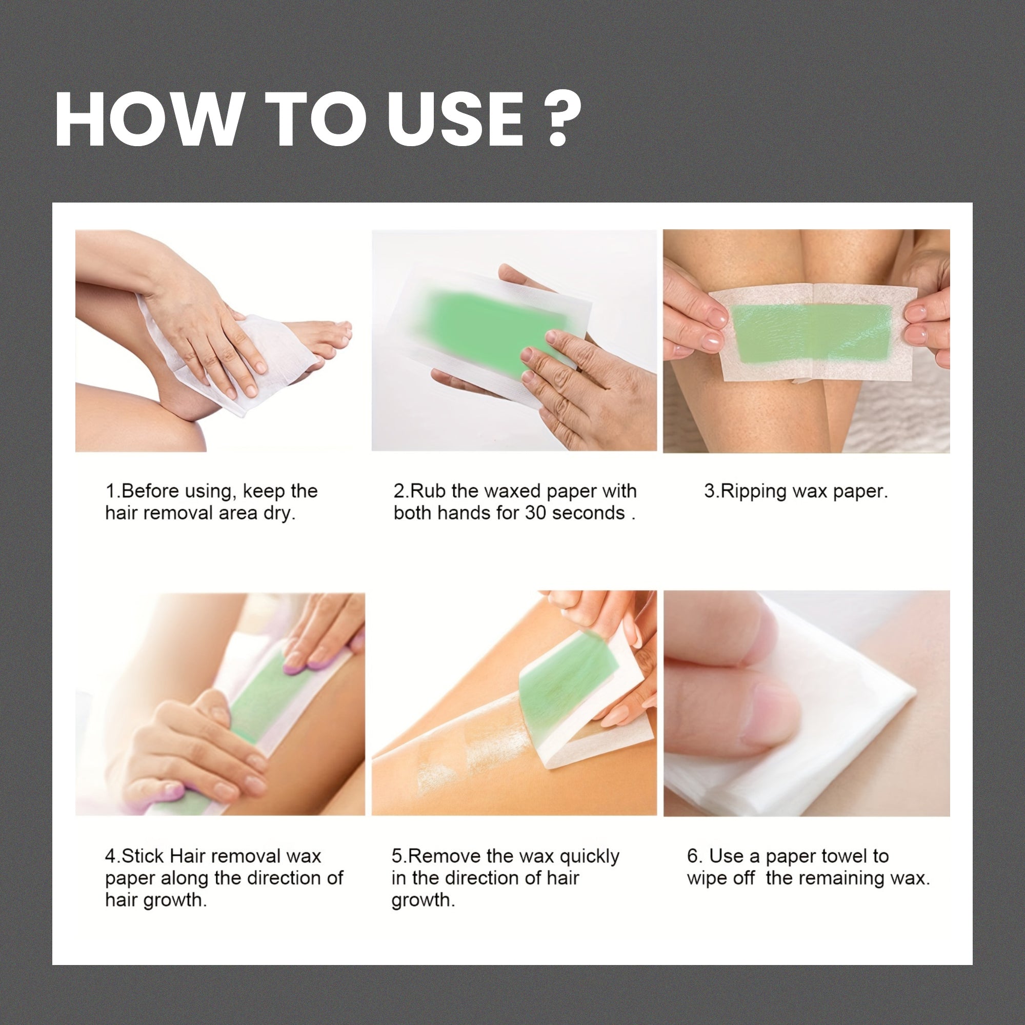 Body Wax Strips for Women | Quick & Easy Hair Removal for Legs & Arms| 20 waxing strips | 1 pcs. finish wipes