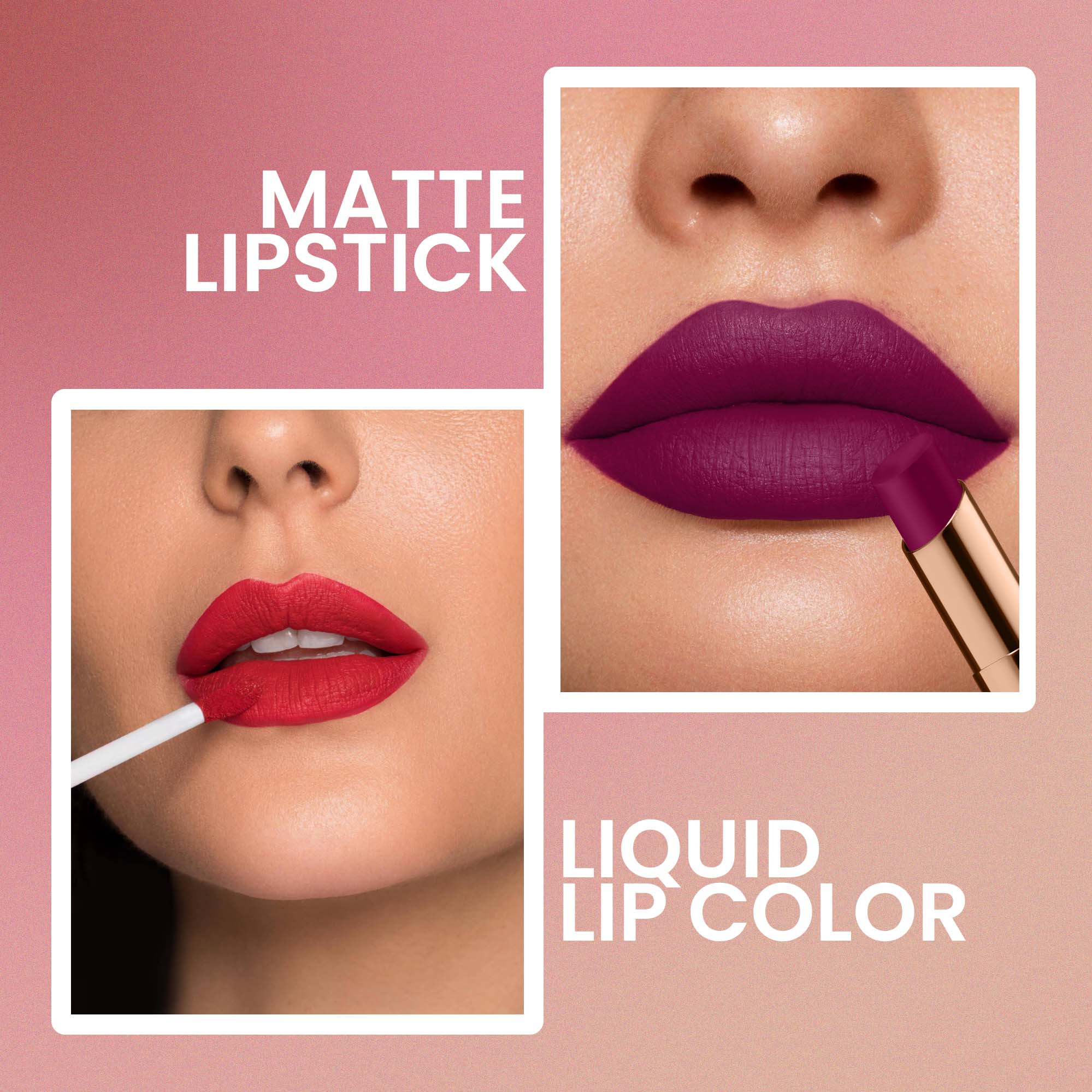 Red4 Double Matte 2 in 1 Liquid Lipstick