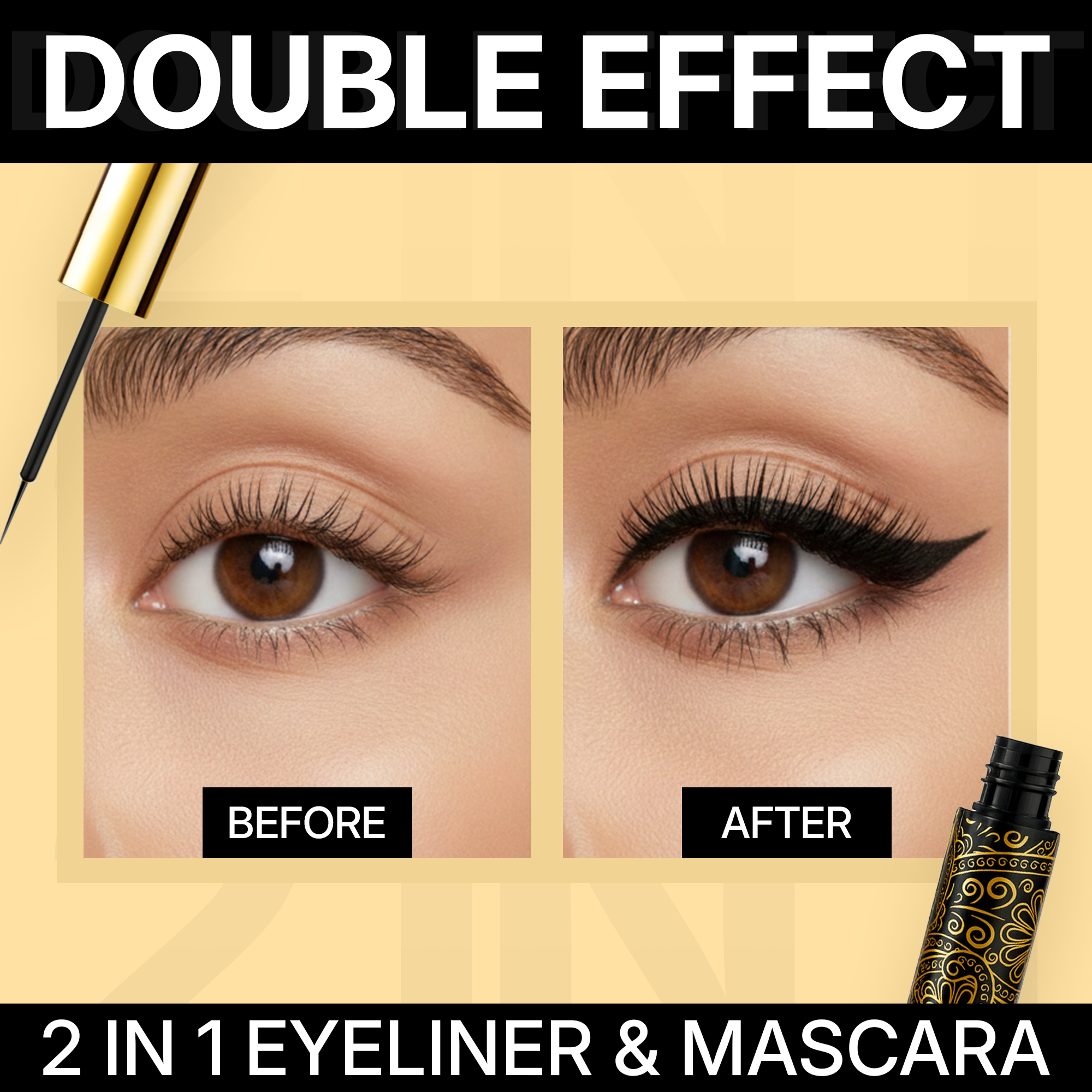 Double Effect 2 In 1 Eyeliner & Mascara