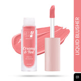 Creamy Tint Liquid Blusher And Lip Gloss | Soft Dewy Finish