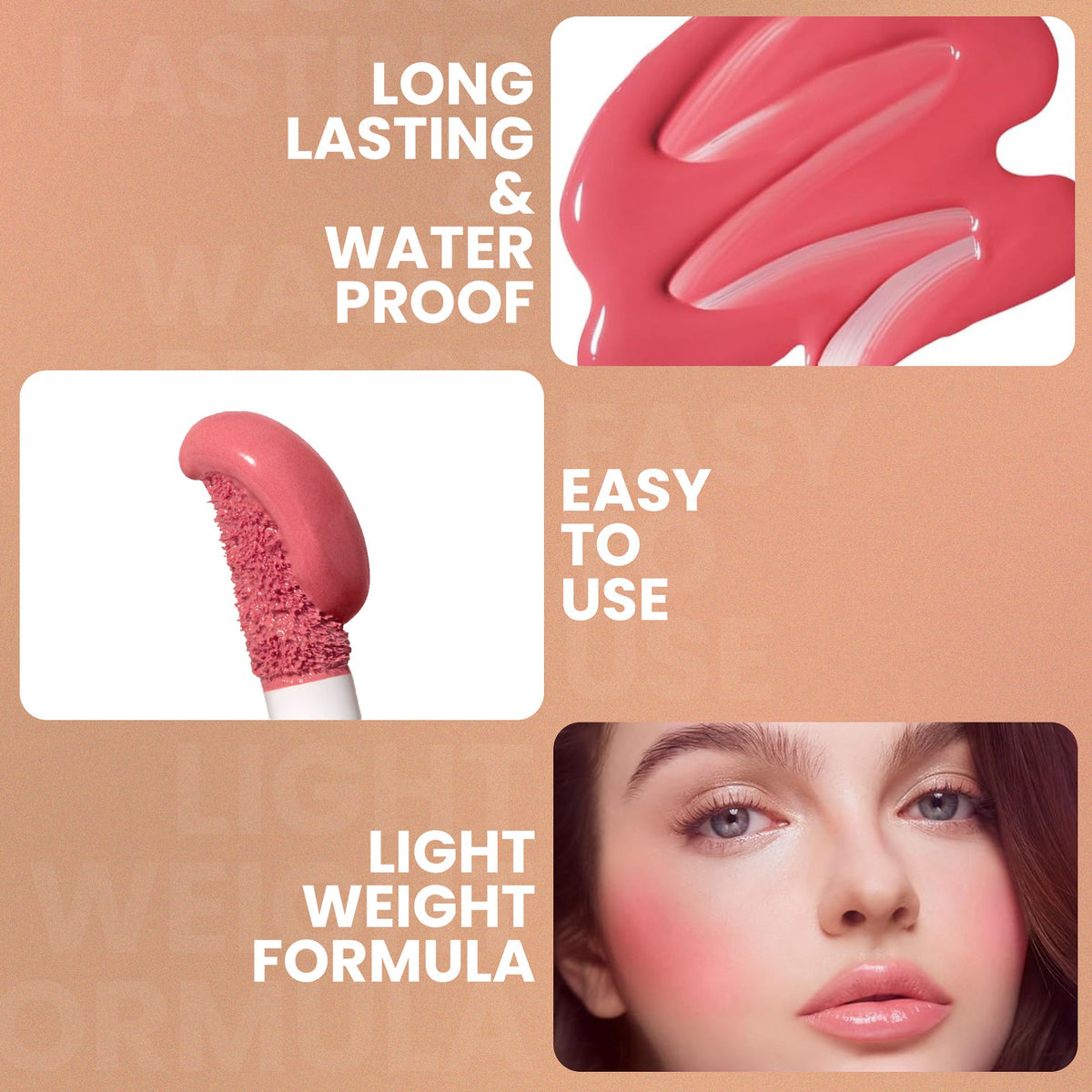 Red4 Creamy & Tint Liquid Blusher and Lipgloss