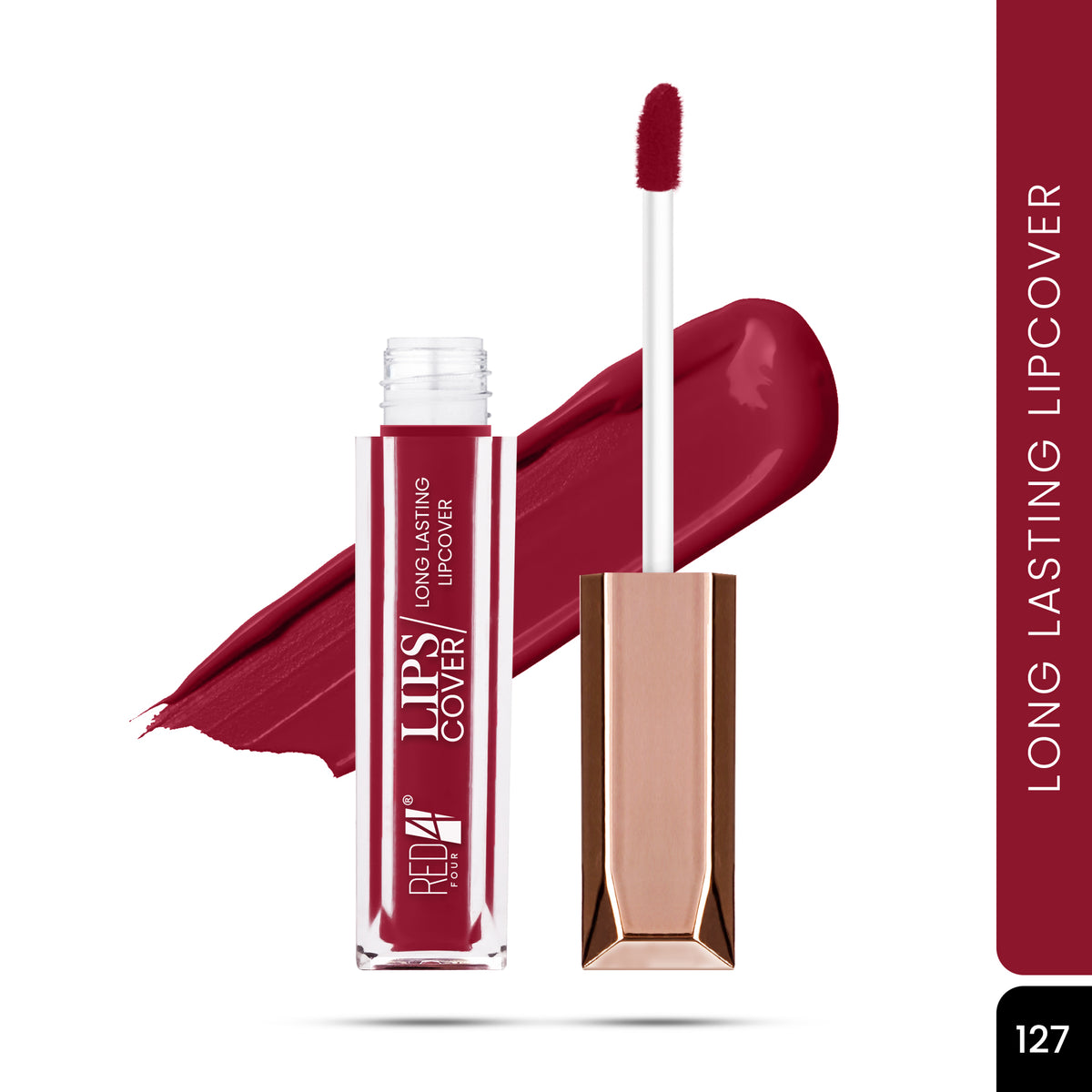 RED 4 Lips Cover Long Lasting Liquid Lipstick