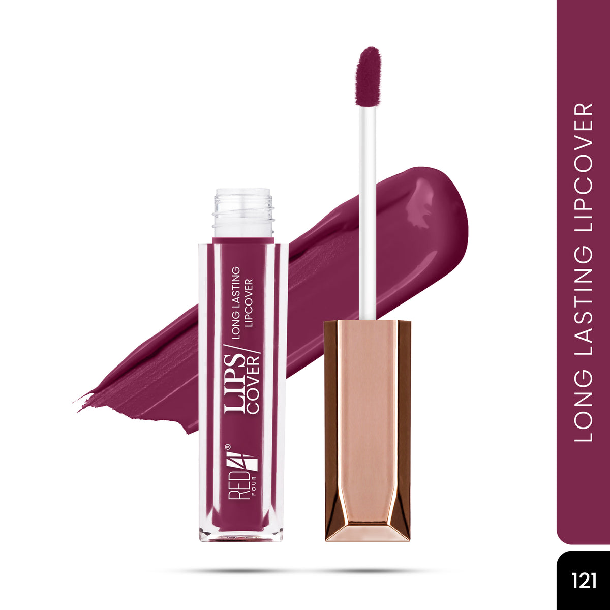 RED 4 Lips Cover Long Lasting Liquid Lipstick