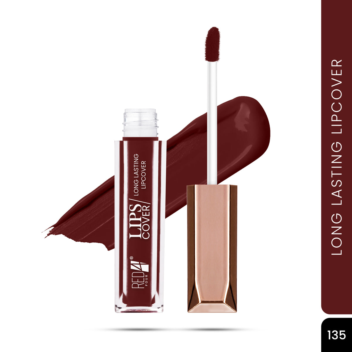 RED 4 Lips Cover Long Lasting Liquid Lipstick