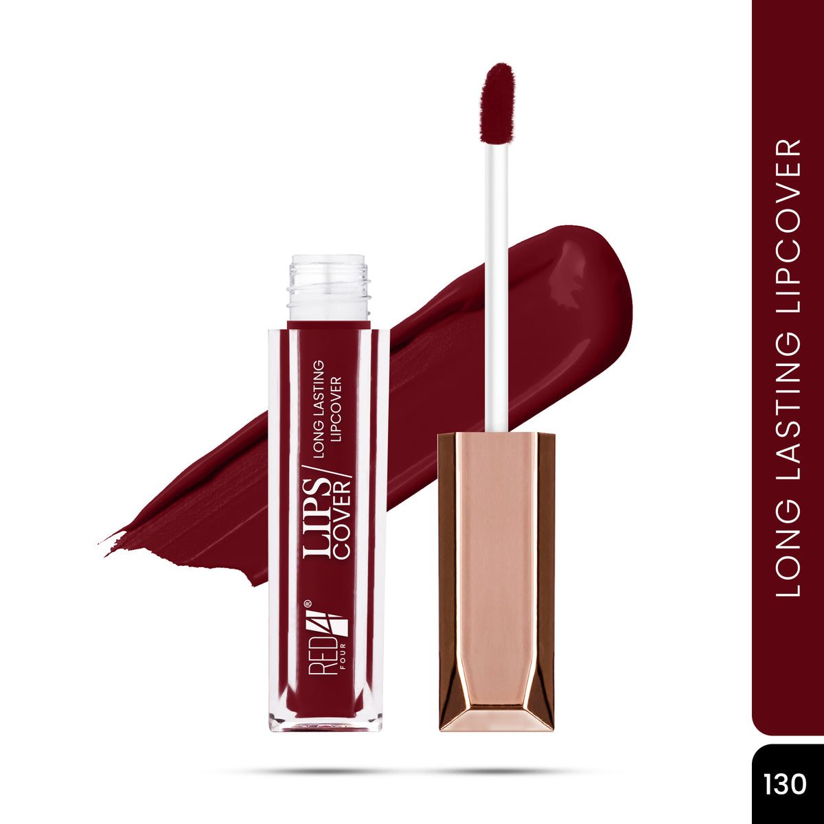 RED 4 Lips Cover Long Lasting Liquid Lipstick
