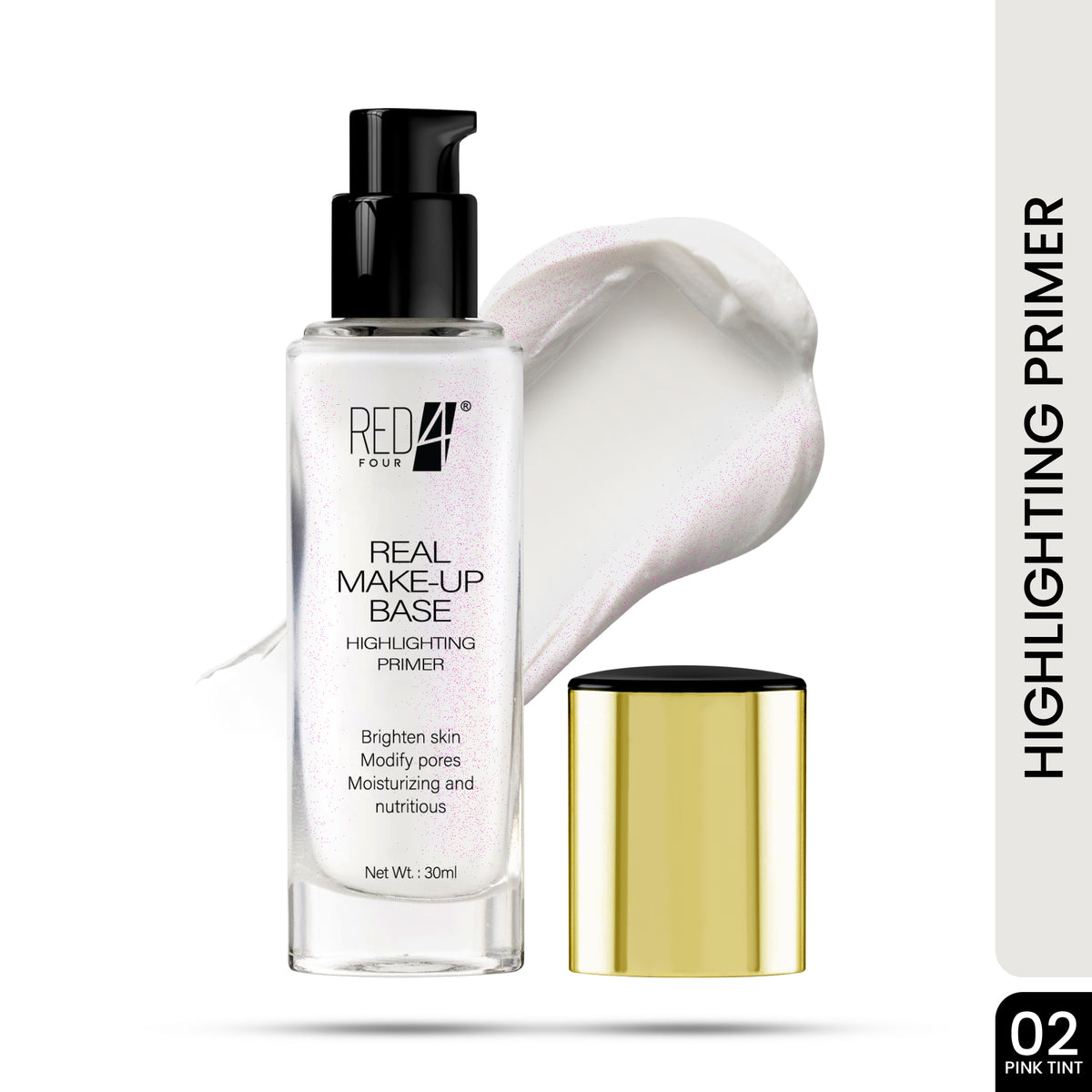 RED 4 Real Make-up Base Primer | Highlighting Face Primer