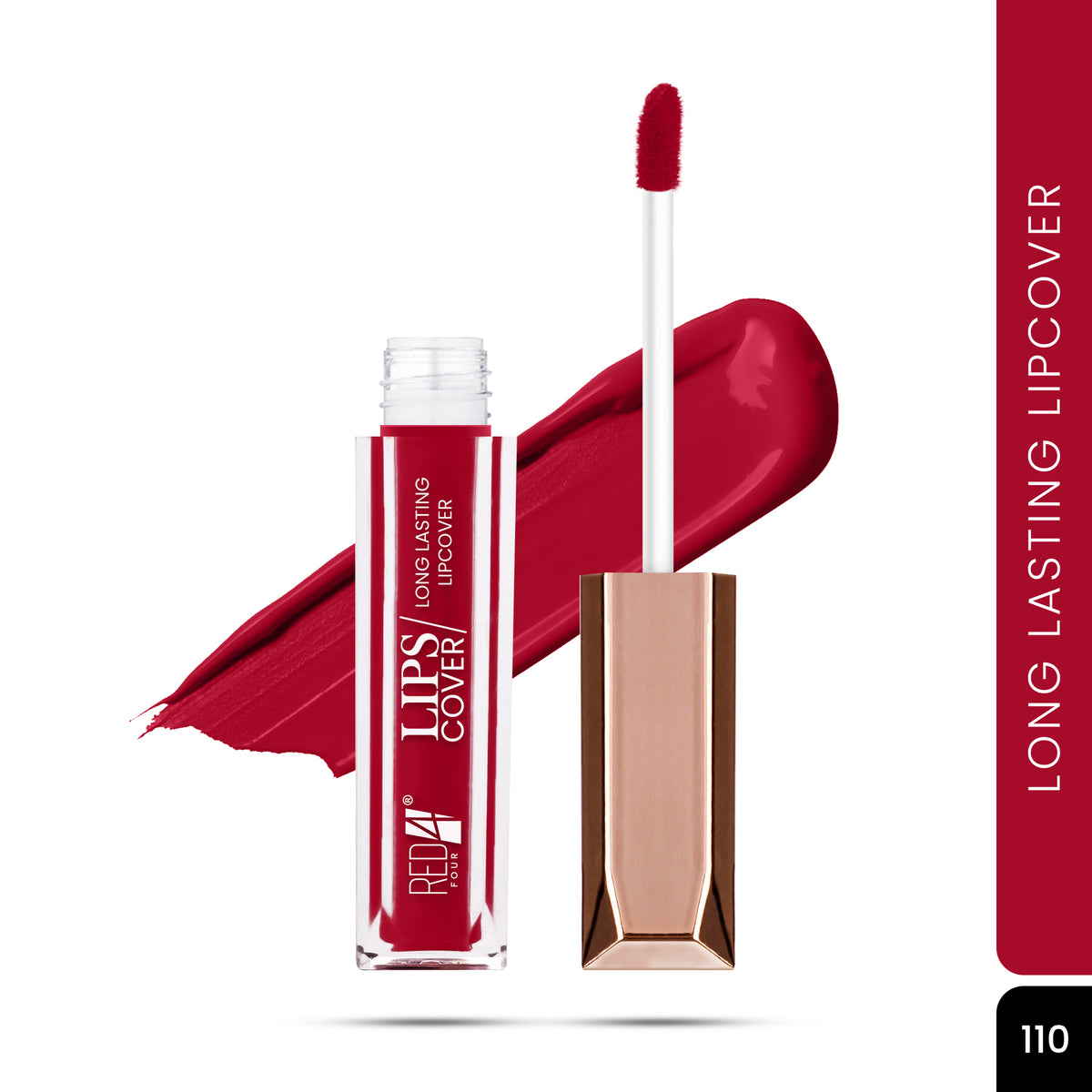 RED 4 Lips Cover Long Lasting Liquid Lipstick