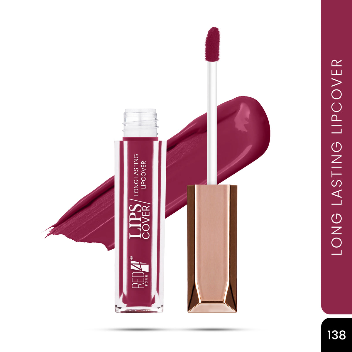 RED 4 Lips Cover Long Lasting Liquid Lipstick