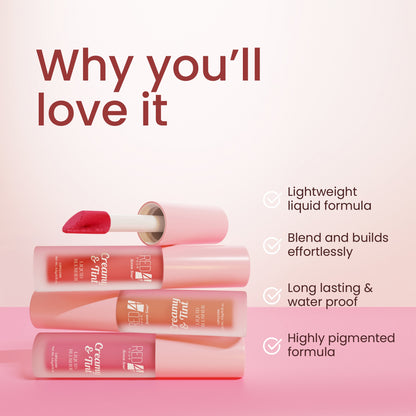 Red4 Creamy &amp; Tint Liquid Blusher and Lipgloss