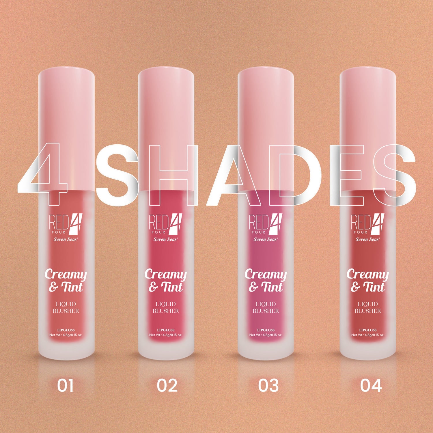 Red4 Creamy &amp; Tint Liquid Blusher and Lipgloss