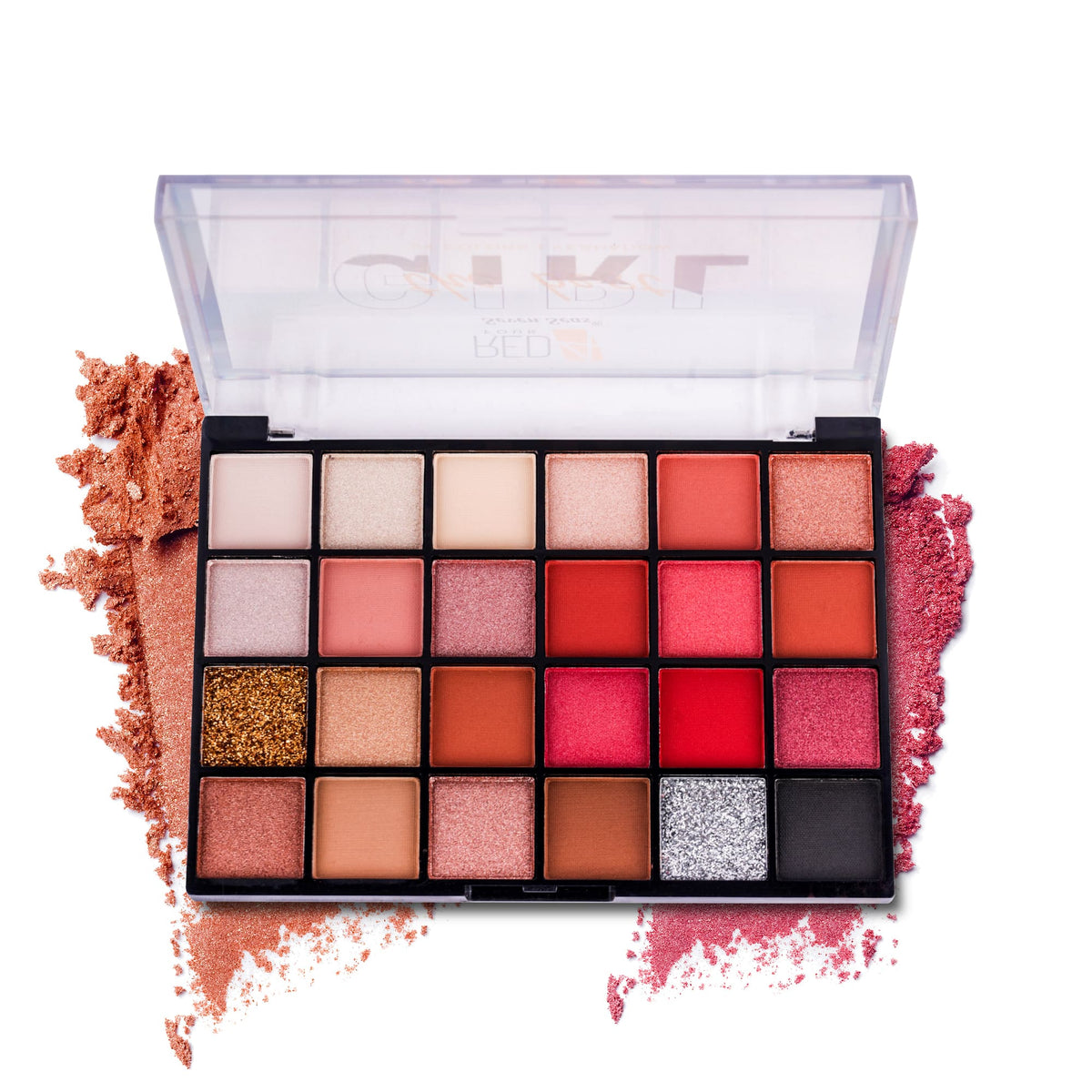 Professional Eyeshadow Palette with 24  Highly Pigmented Shimmer & Matte Shades | Blendable Long-Lasting Eye Makeup Kit for All Skin Tones | Travel-Friendly Compact
