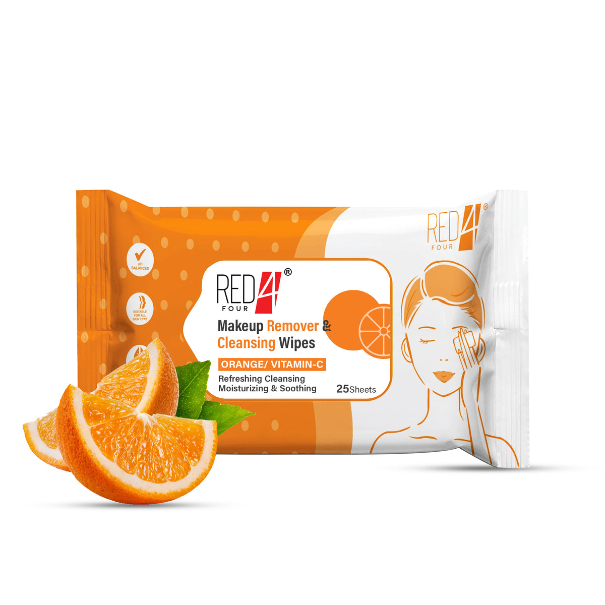 Red4 Makeup Remover & cleansing Wipes