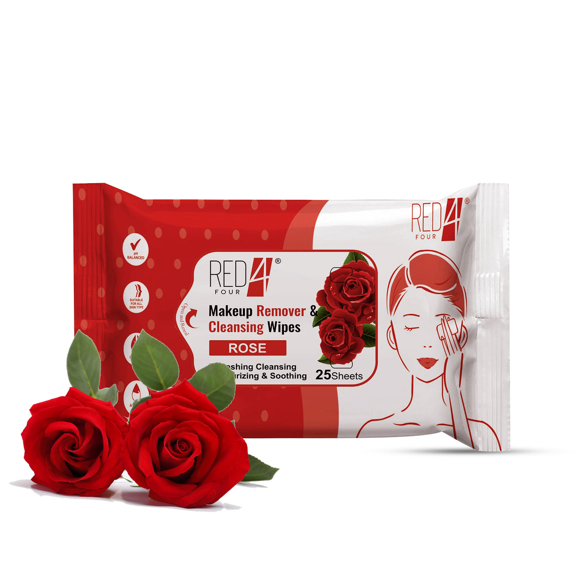 Red4 Makeup Remover & cleansing Wipes