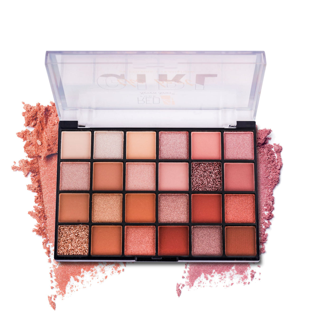Professional Eyeshadow Palette with 24  Highly Pigmented Shimmer & Matte Shades | Blendable Long-Lasting Eye Makeup Kit for All Skin Tones | Travel-Friendly Compact