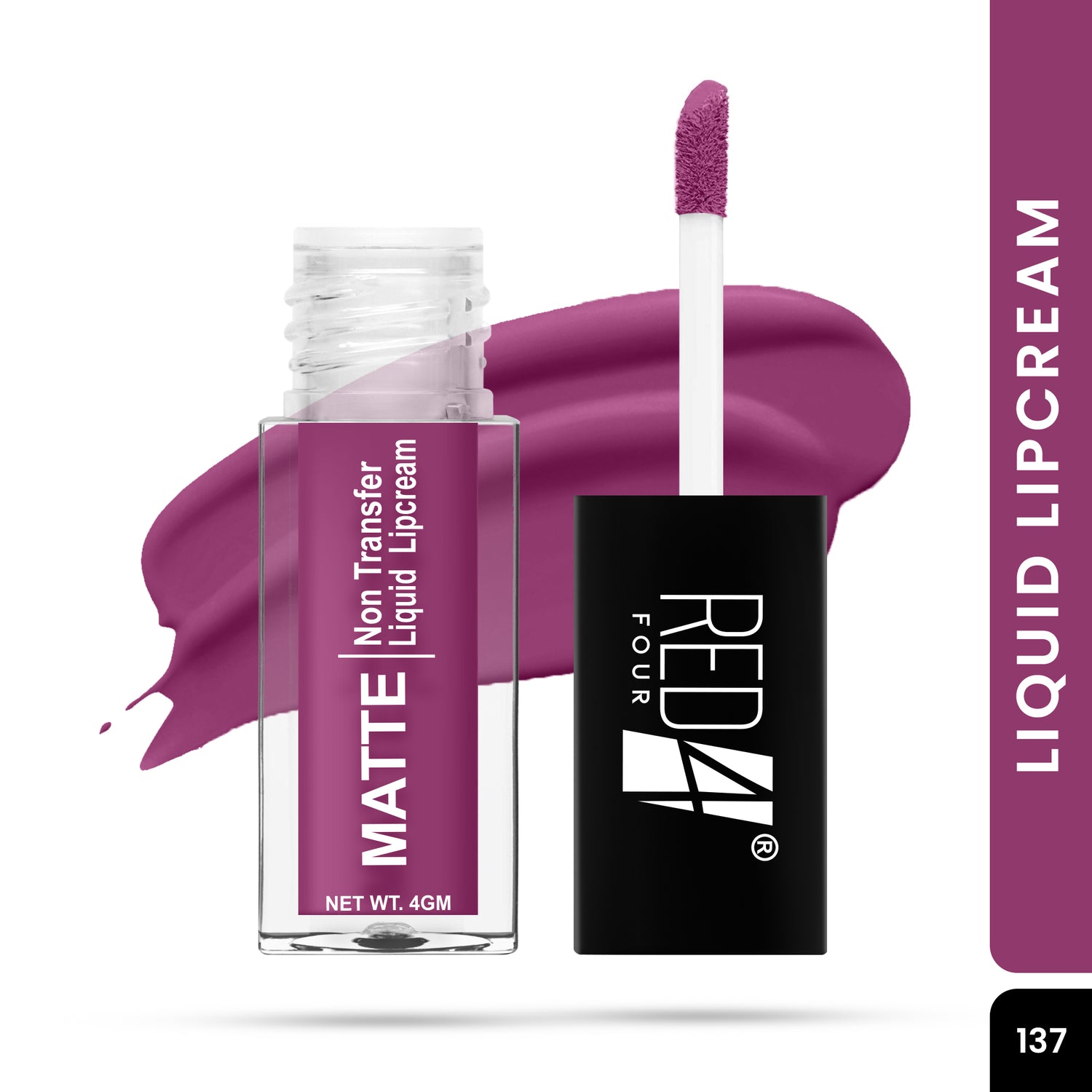 Red4 Matte Non Transfer Liquid Lipcream