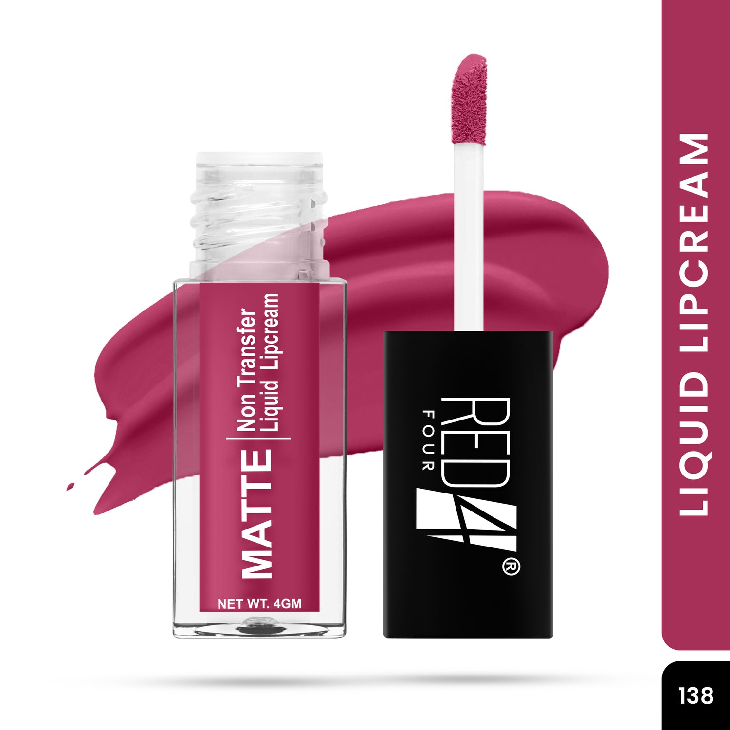 Red4 Matte Non Transfer Liquid Lipcream