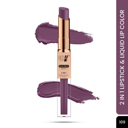 Red4 Double Matte 2 in 1 Liquid Lipstick