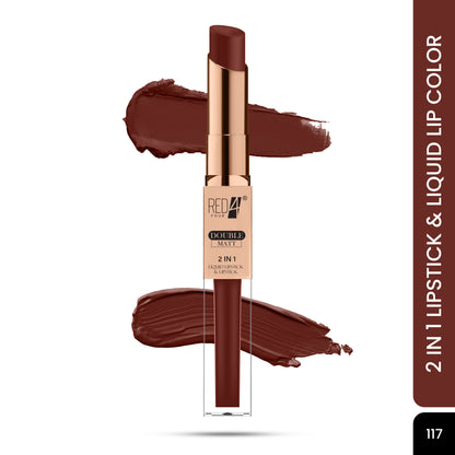 Red4 Double Matte 2 in 1 Liquid Lipstick