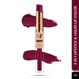 Double Matte 2 in 1 Liquid Lipstick | Dual Finish Color