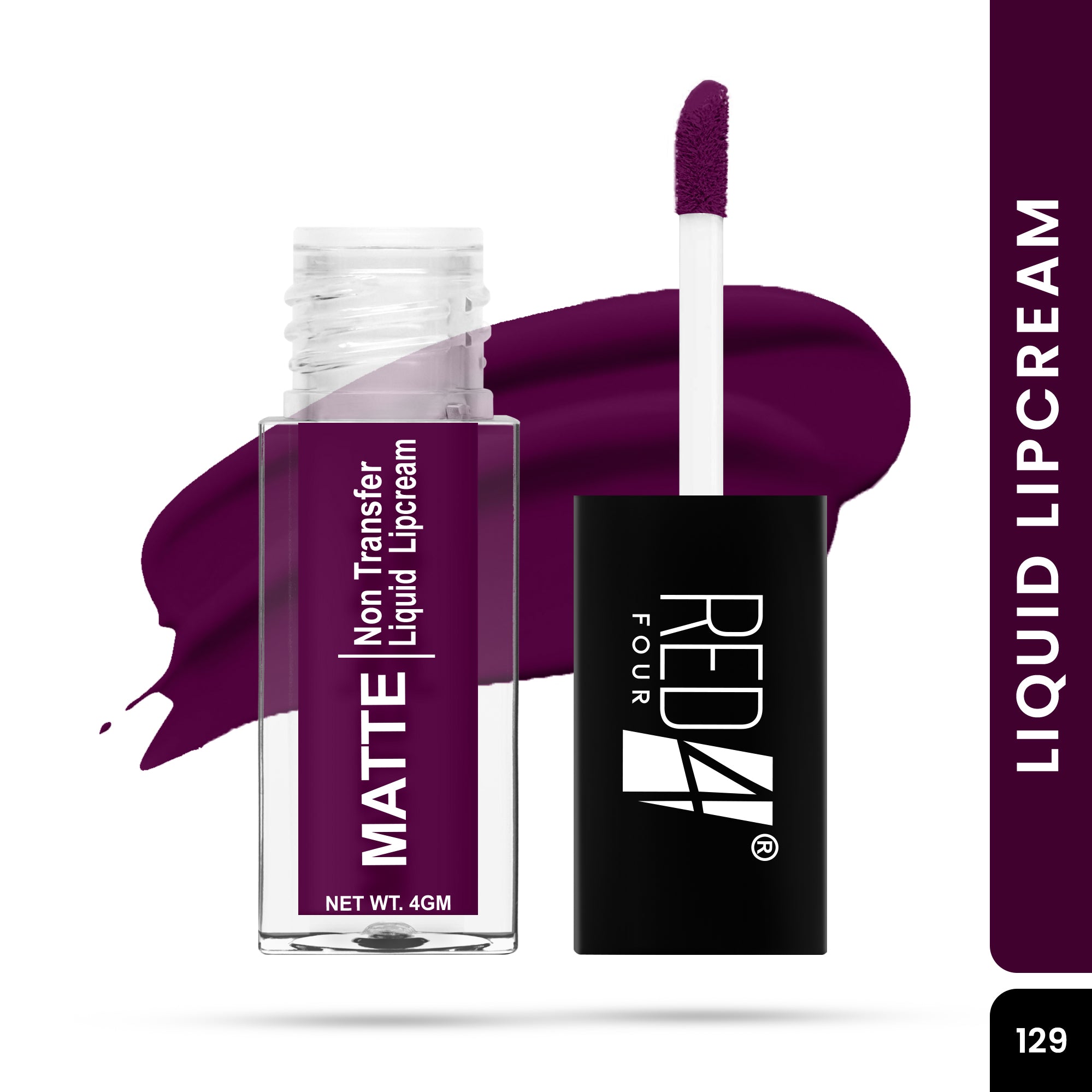 Red4 Matte Non Transfer Liquid Lipcream