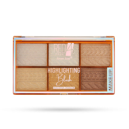 Red4 Highlighting  Blush Highlighter Eyeshadow