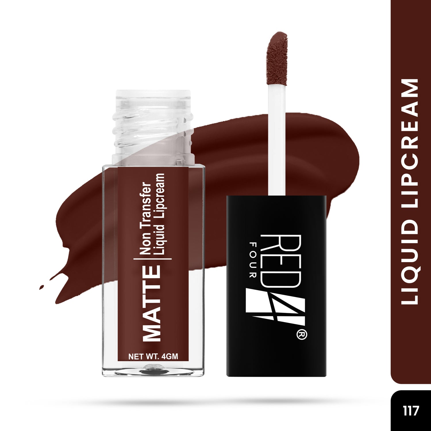 Red4 Matte Non Transfer Liquid Lipcream