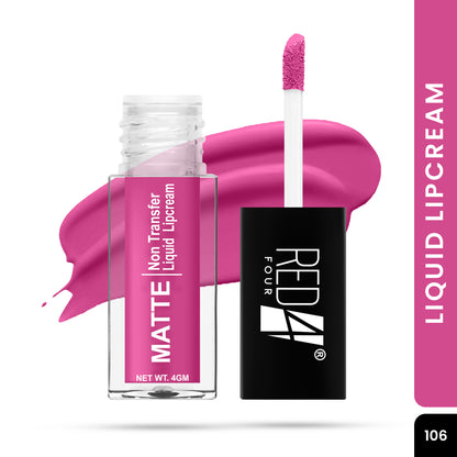 Red4 Matte Non Transfer Liquid Lipcream