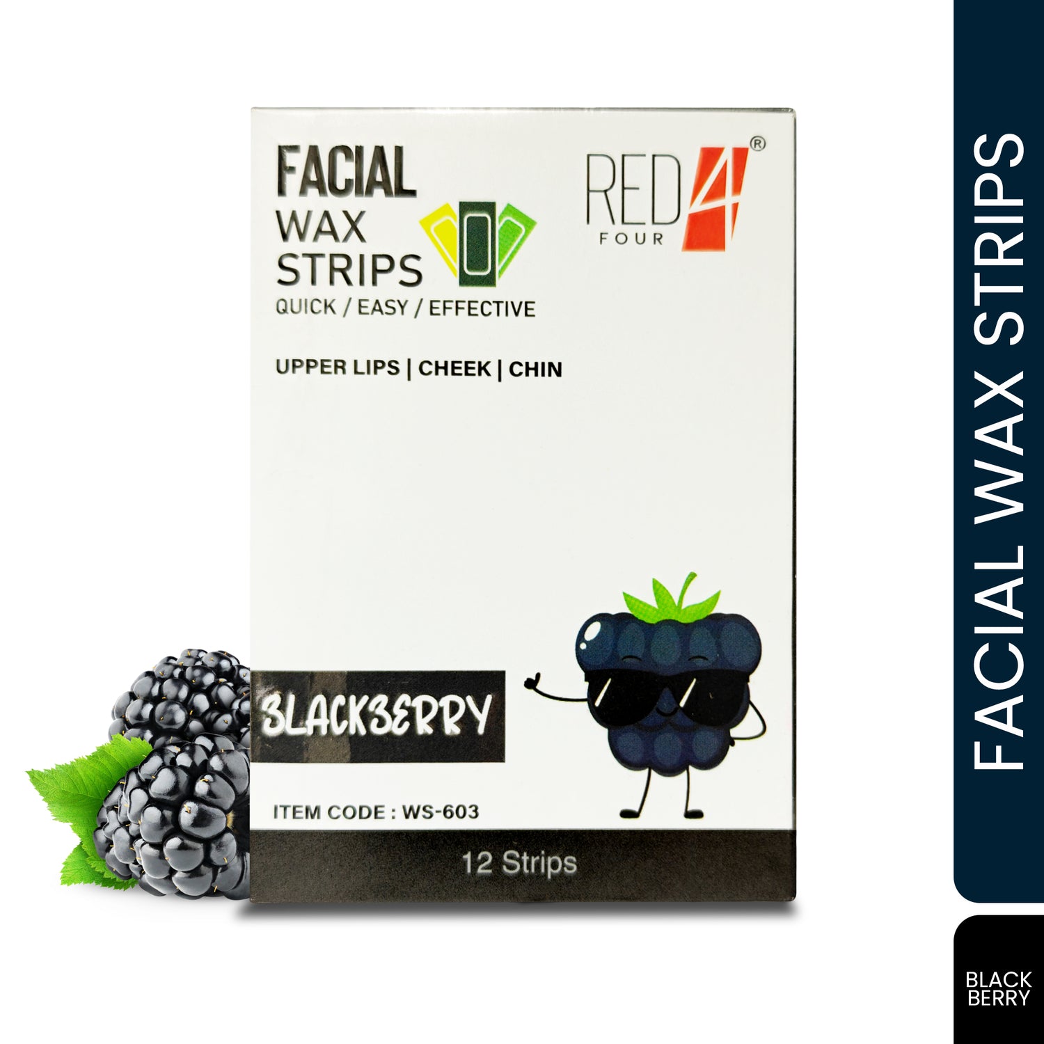 Red4 Facial Wax Strips