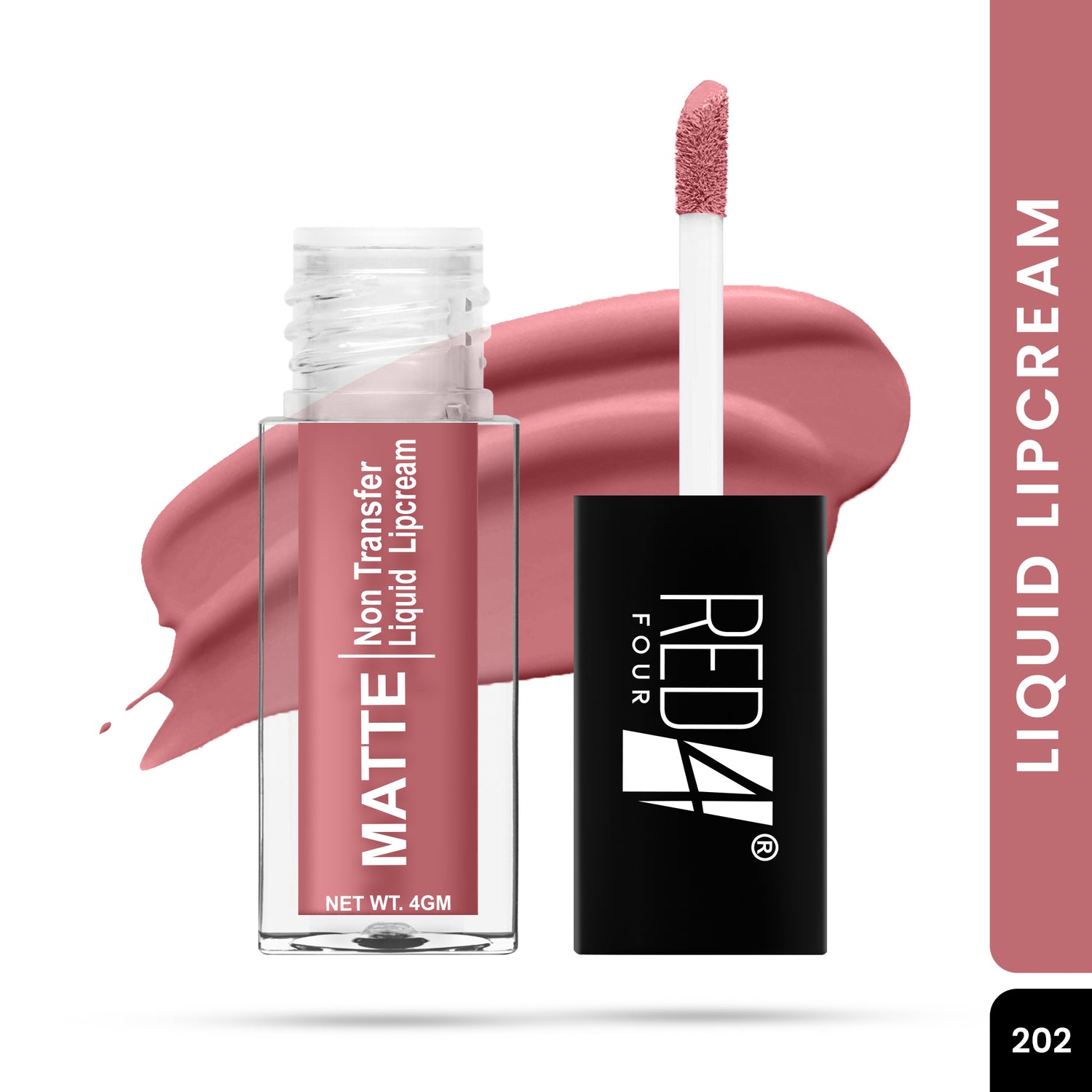 Red4 Matte Non Transfer Liquid Lipcream