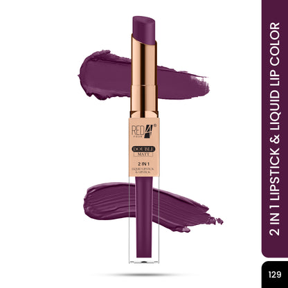 Red4 Double Matte 2 in 1 Liquid Lipstick