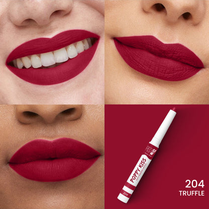 RED4 Poppy Kiss Non Transfer Lip Crayon Lipstick