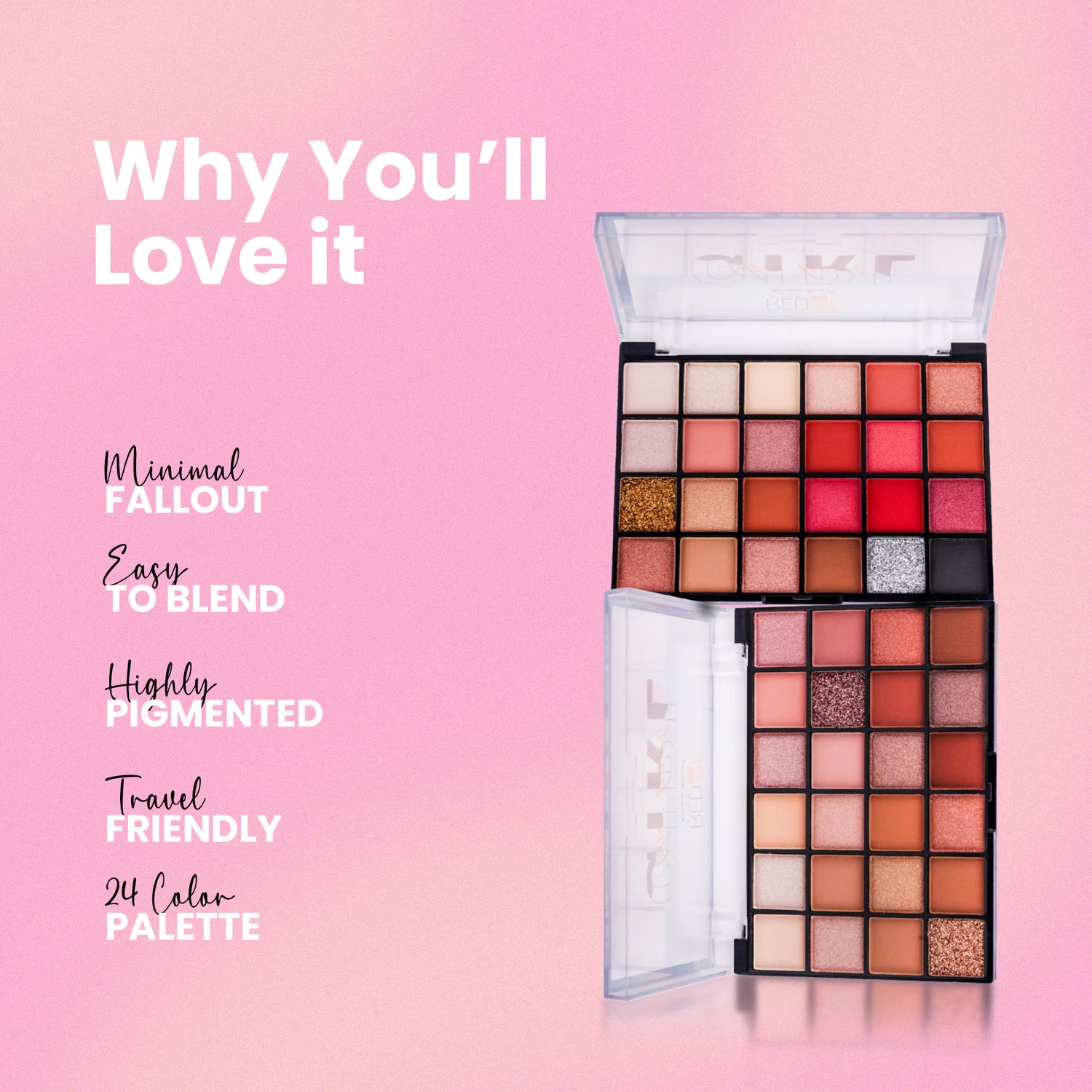 Professional Eyeshadow Palette | 24 Shade Matte &amp; Shimmer