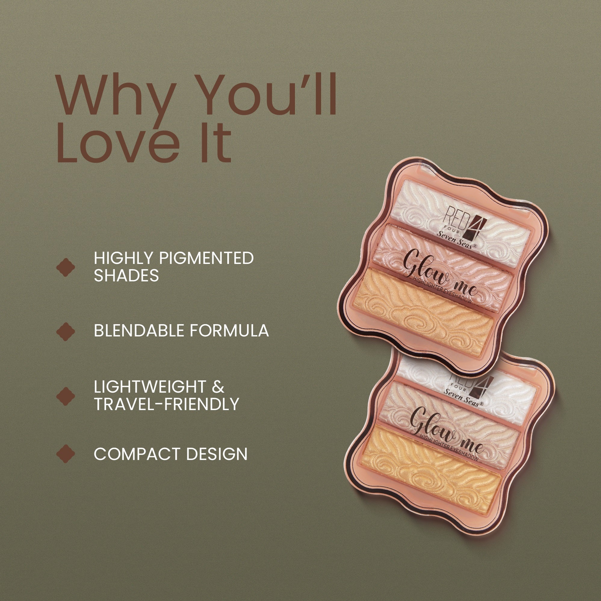 Red4 Glow Me Highlighter Eyeshadow