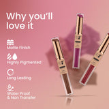 Double Matte 2 in 1 Liquid Lipstick | Dual Finish Color
