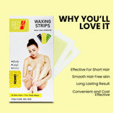 Body Wax Strips for Women | Quick & Easy Hair Removal for Legs & Arms| 20 waxing strips | 1 pcs. finish wipes
