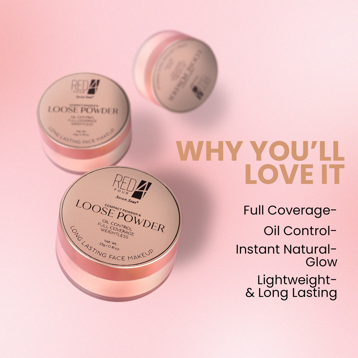 Red4 Compact Powder & Loose Powder