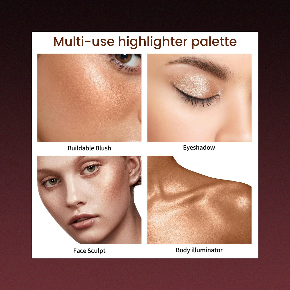 Red4 Spotlight Highlighter Palette