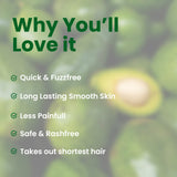 Facial Wax Strips Avocado | Smooth Hair Removal