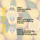 Facial Wax Strips Avocado | Smooth Hair Removal