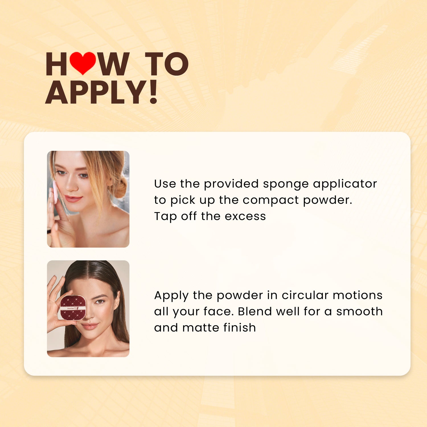 Red4 2 in 1 compact powder