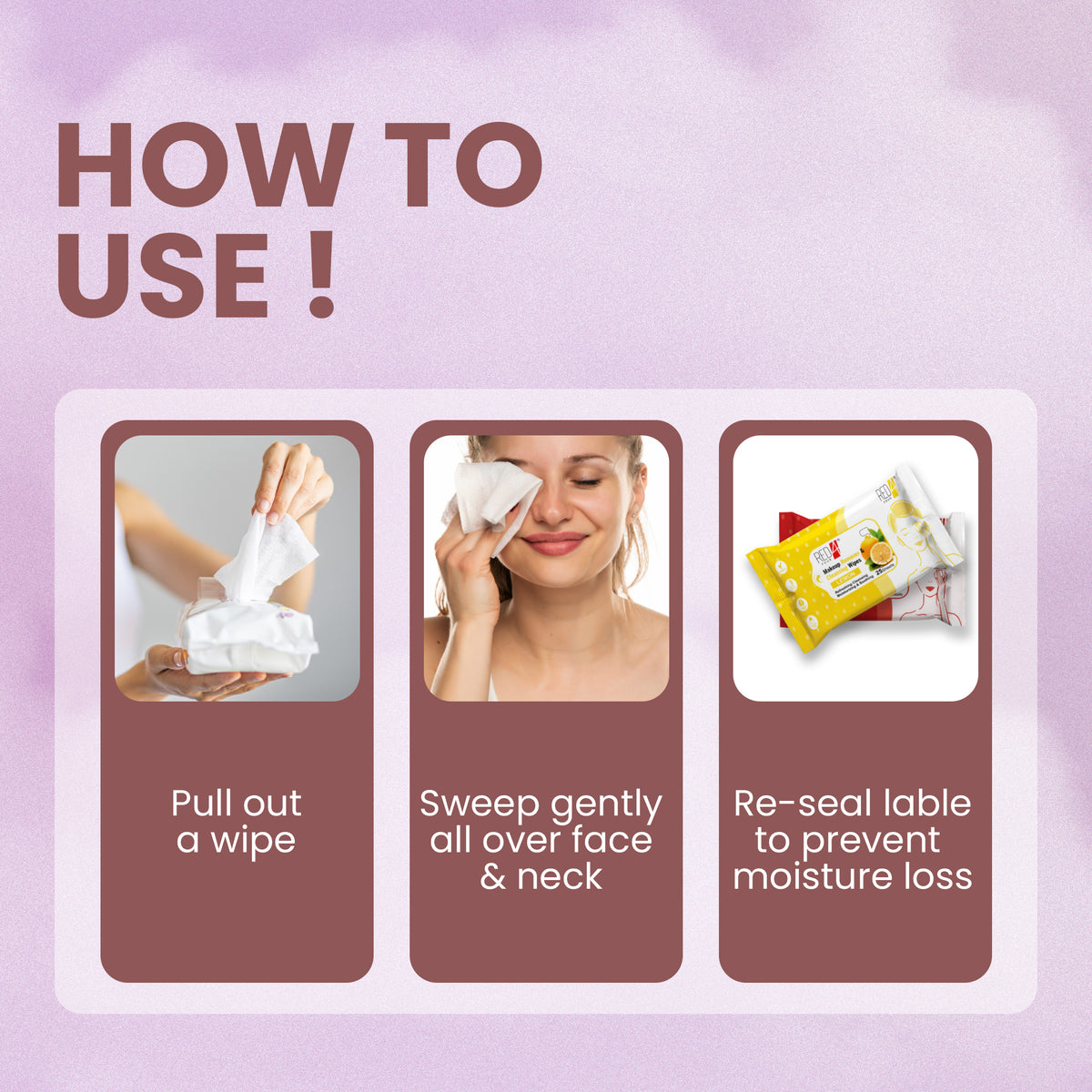 Red4 Makeup Remover & cleansing Wipes