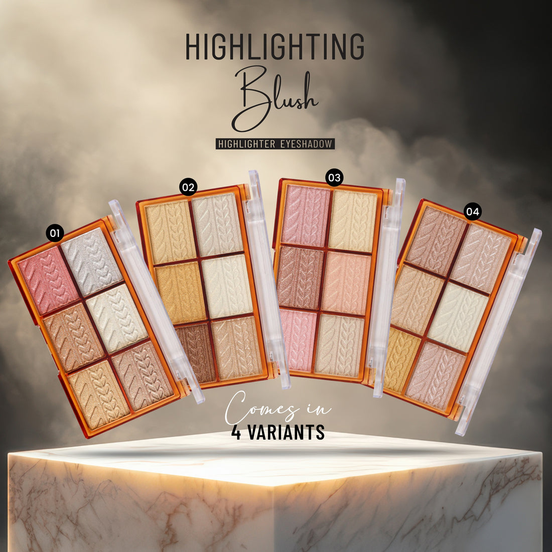 Red4 Highlighting  Blush Highlighter Eyeshadow