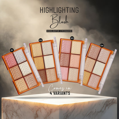 Red4 Highlighting  Blush Highlighter Eyeshadow
