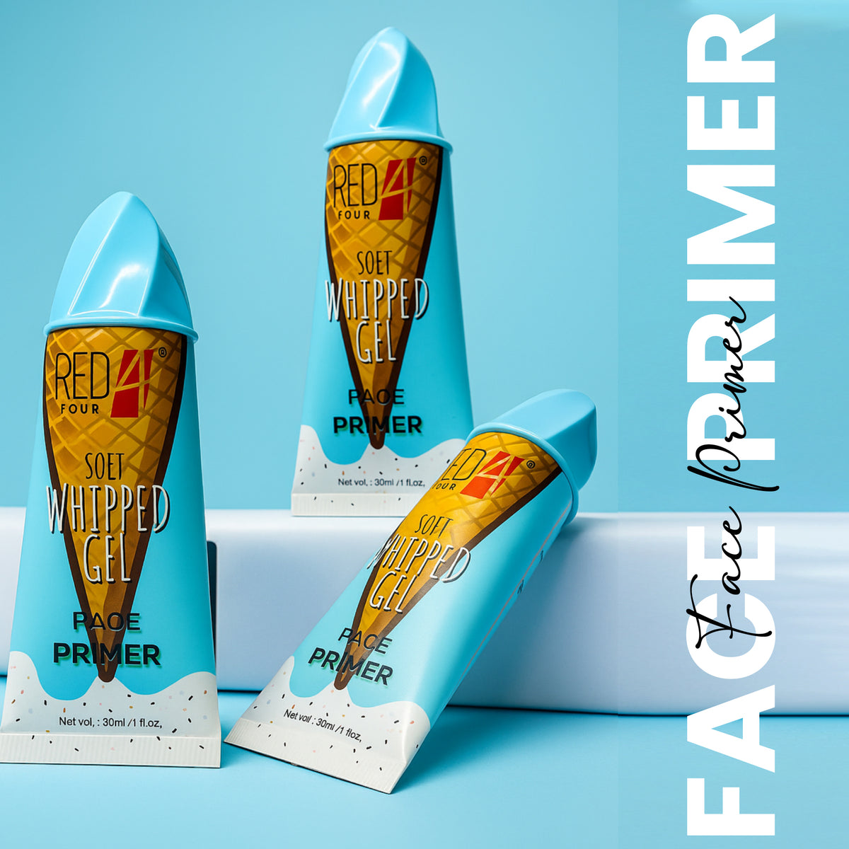 RED 4 Soft Whipped Gel Face Primer, 30ml