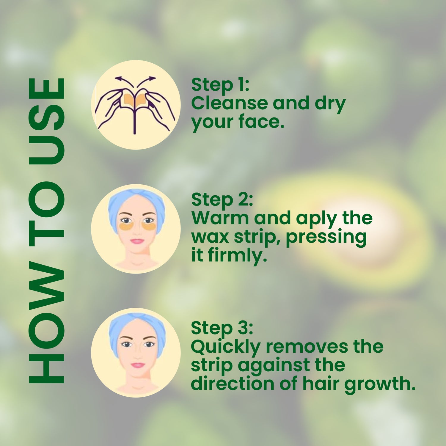 Red4 Facial Wax Strips