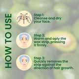 Facial Wax Strips Avocado | Smooth Hair Removal
