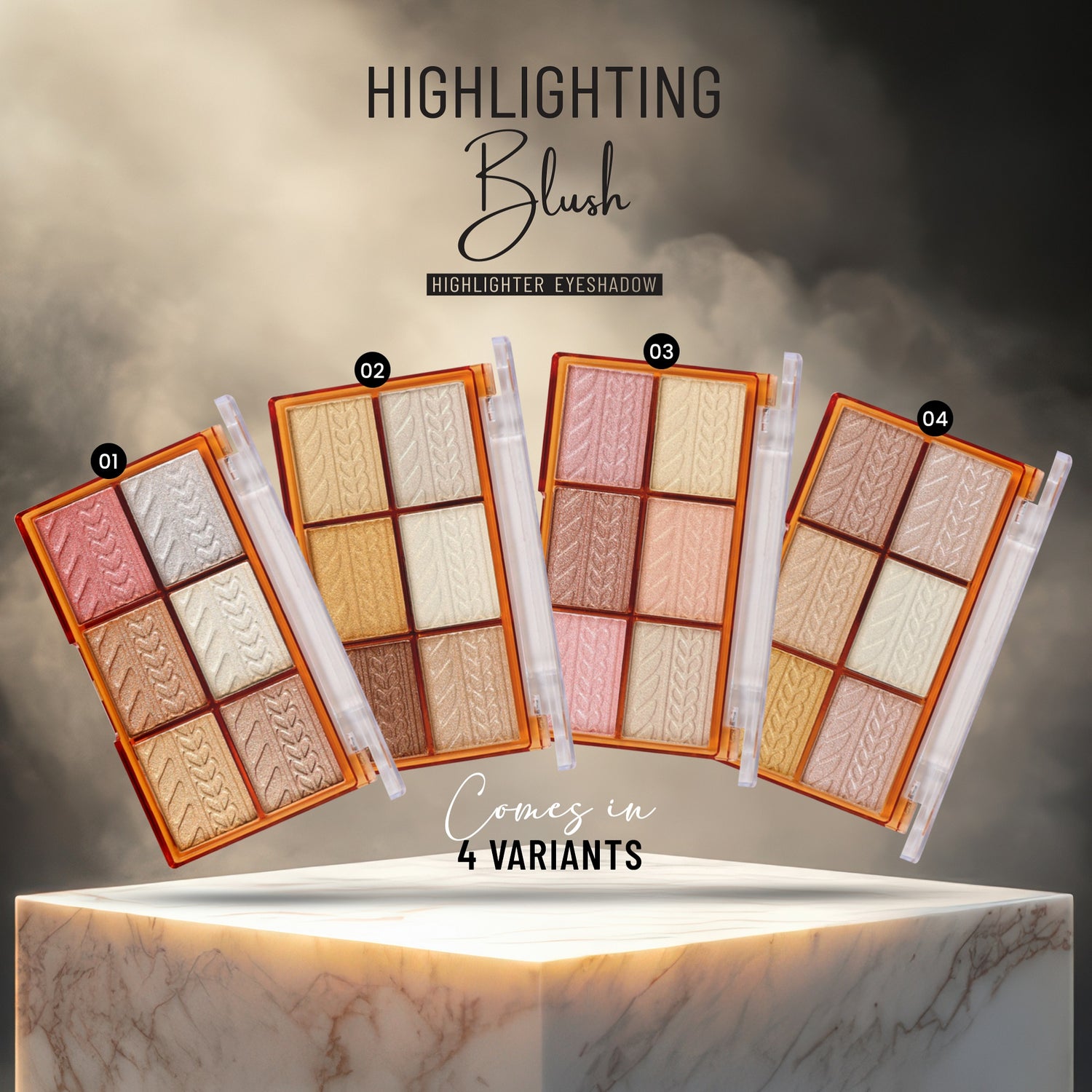 Red4 Highlighting  Blush Highlighter Eyeshadow