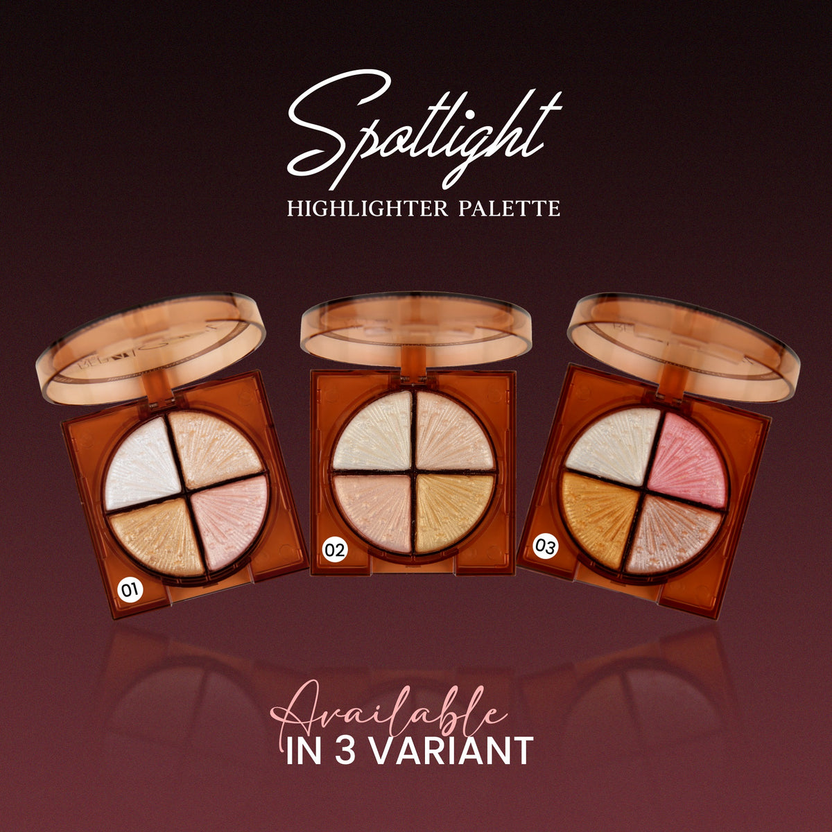 Red4 Spotlight Highlighter Palette